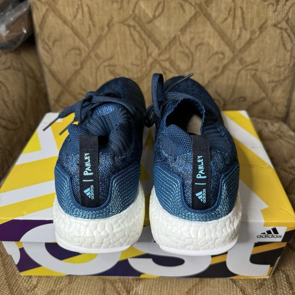 Adidas 2017 Parley x UltraBoost Uncaged Night Navy Men's 8.5 BY3057 Nearly‎ New!